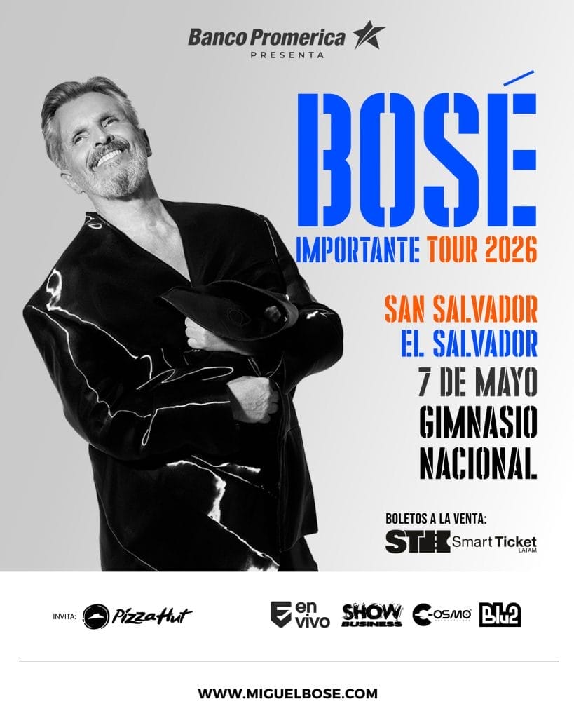 Miguel Bosé en El Salvador