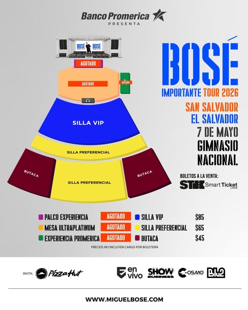 Miguel Bosé en El Salvador