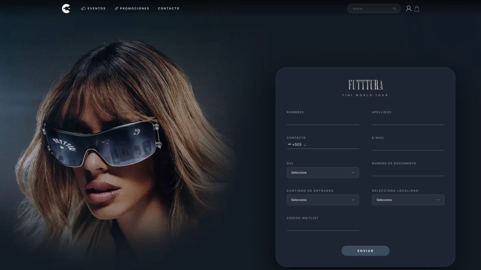 Cosmo Latam habilita website para waitlist del concierto de Tini en El Salvador